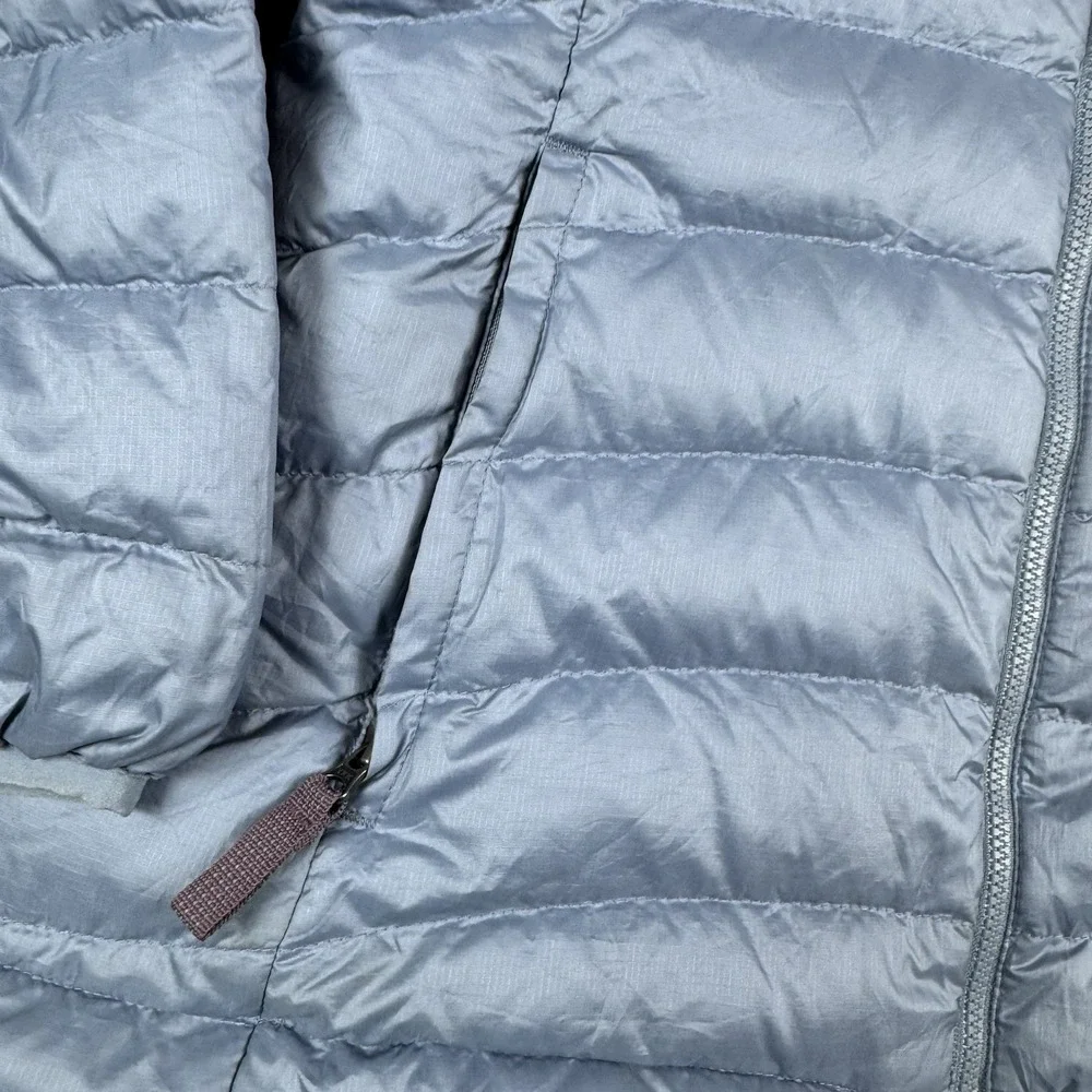 Patagonia Jacket Kids Large 12 Sky Blue Youth Down Sweater‎ Puffer Coat Full Zip